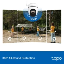 TP-Link Tapo C615G Solcellsdriven 4G LTE Pan/Tilt övervakningskamera