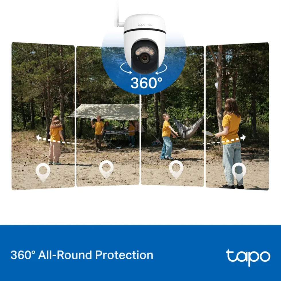 TP-Link Tapo C615G Solcellsdriven 4G LTE Pan/Tilt övervakningskamera