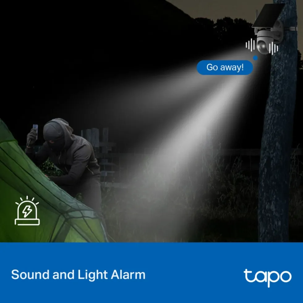 TP-Link Tapo C615G Solcellsdriven 4G LTE Pan/Tilt övervakningskamera