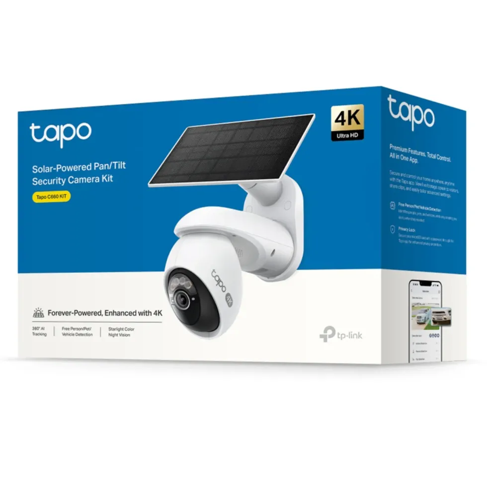 TP-Link Tapo C660 Solcellsdriven 4K övervakningskamera
