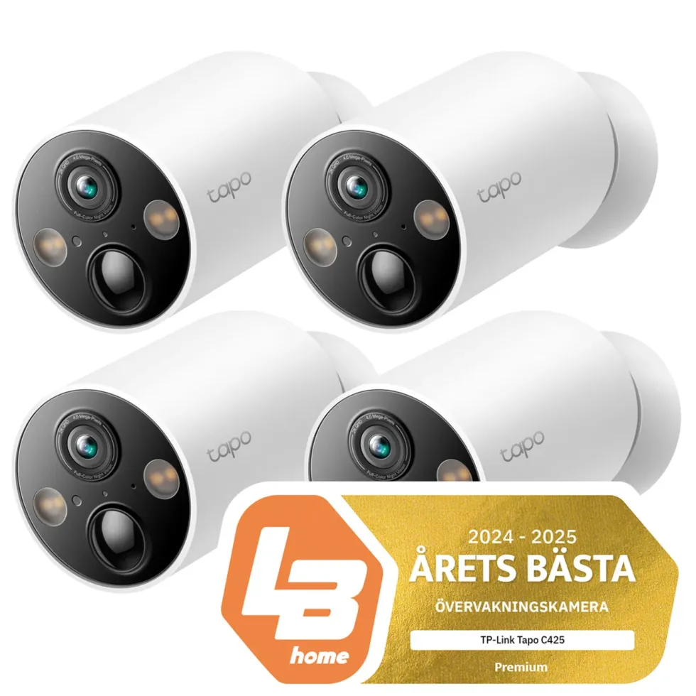 TP-Link Tapo C425 Trådlös övervakningskamera 4-pack