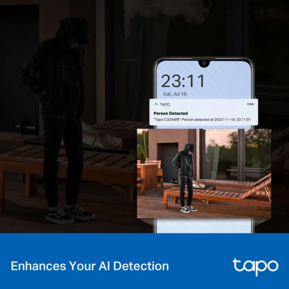 TP-Link Tapo C325WB Övervakningskamera