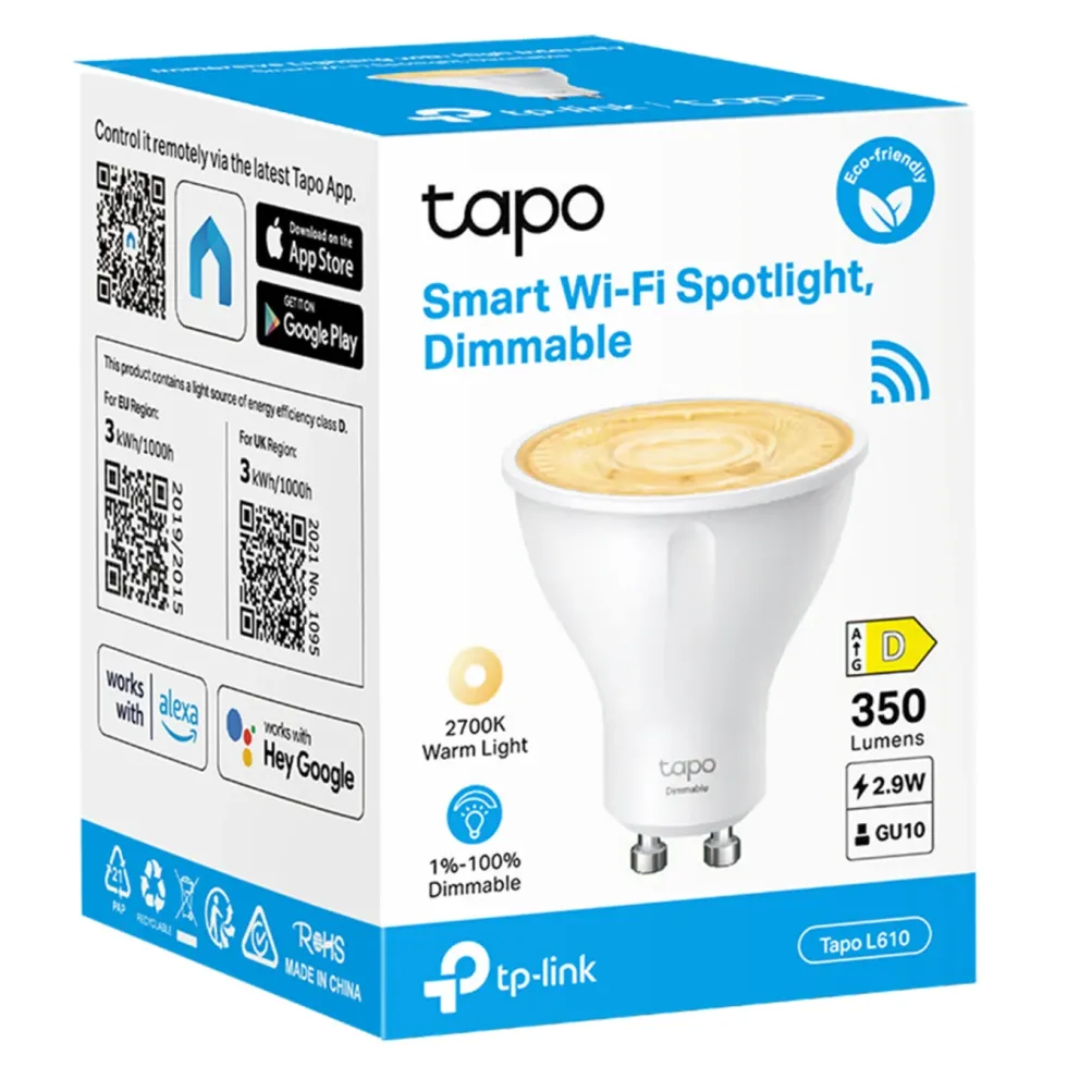 TP-Link Tapo L610 – Smart LED-lampa GU10