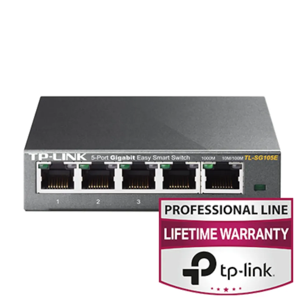 TP-Link TL-SG105E Gigabitswitch 5 portar