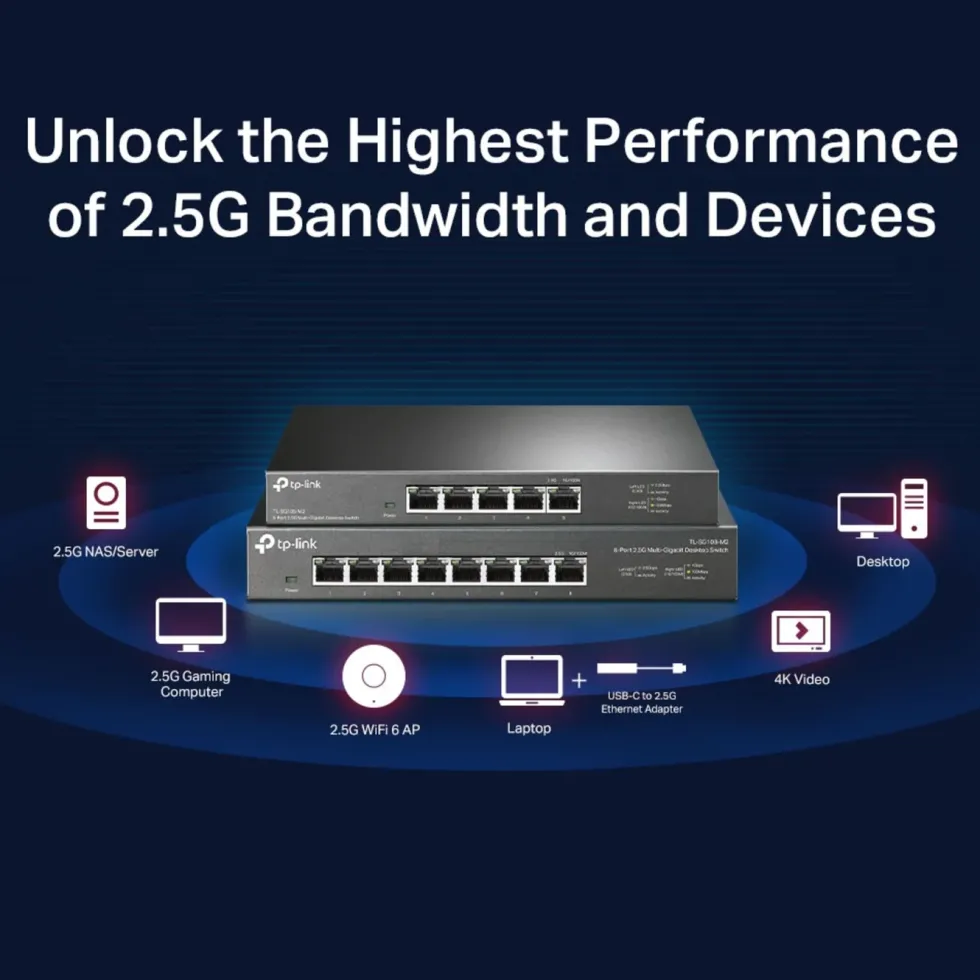 TP-Link TL-SG105-M2 5-portars 2,5 gigabitswitch