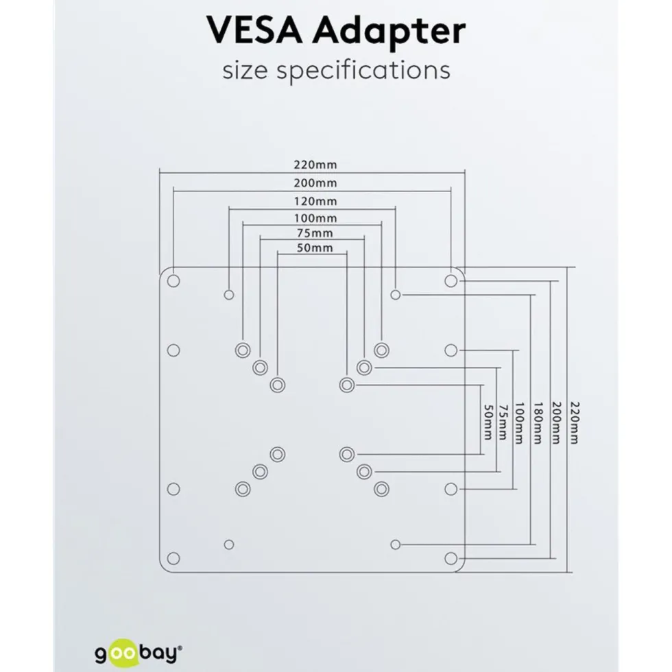 TV-väggfästeadapter Vesa-omvandlare