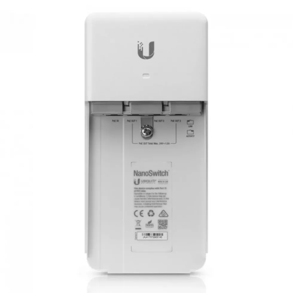 Ubiquiti NanoSwitch N-SW POE-switch för utomhusbruk