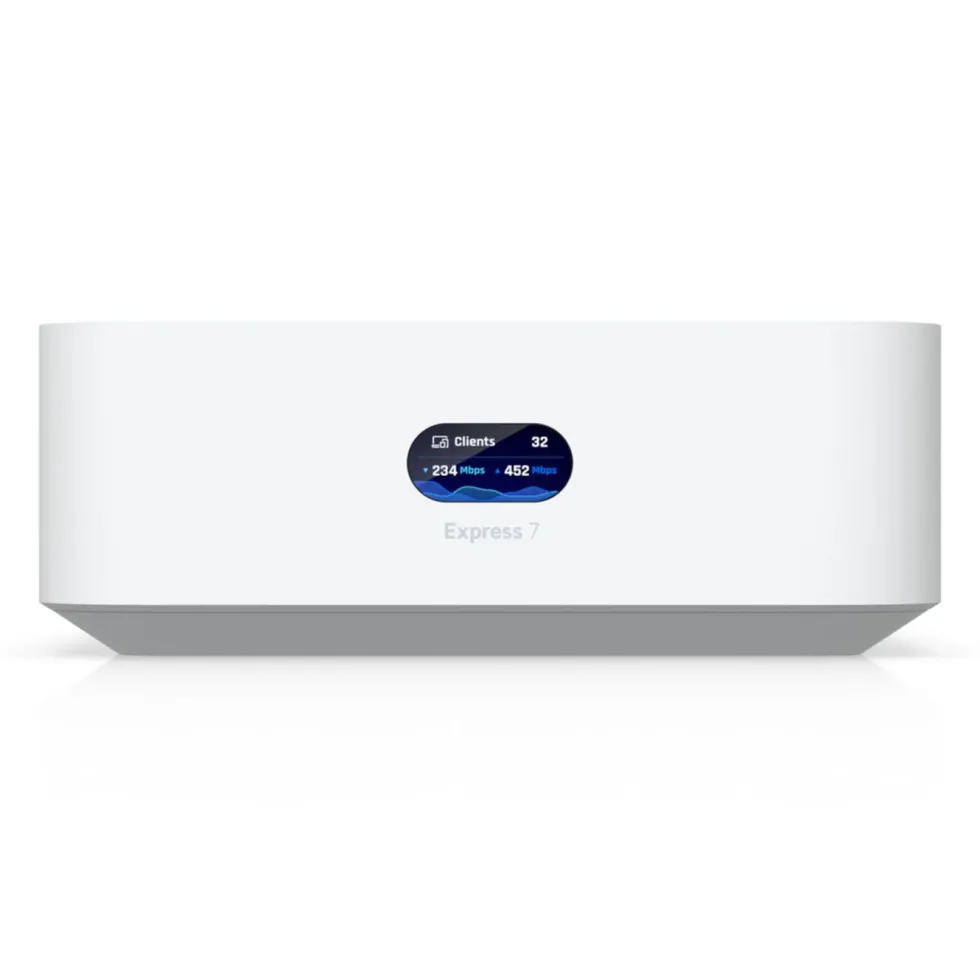 Ubiquiti UniFi Express 7 kompakt gateway med wifi 7 Vit