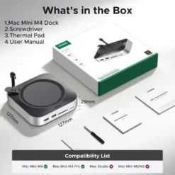 Ugreen Mac mini 11-i-1-dockningsstation med SSD-plats