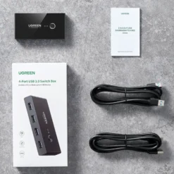 Ugreen USB 3.0-switch med 4 portar för två datorer