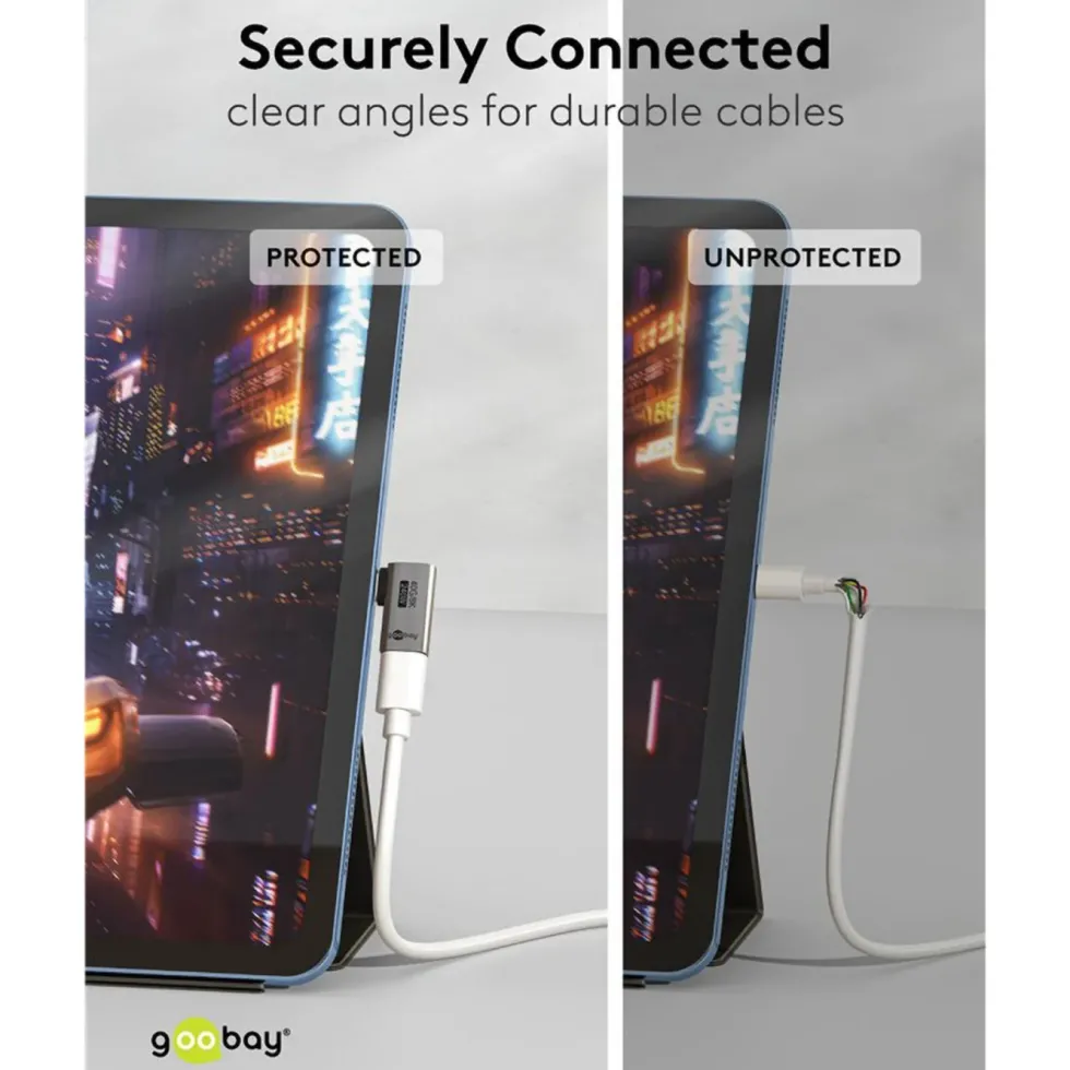 USB-C-adapter med 90° horisontell vinkel – USB4