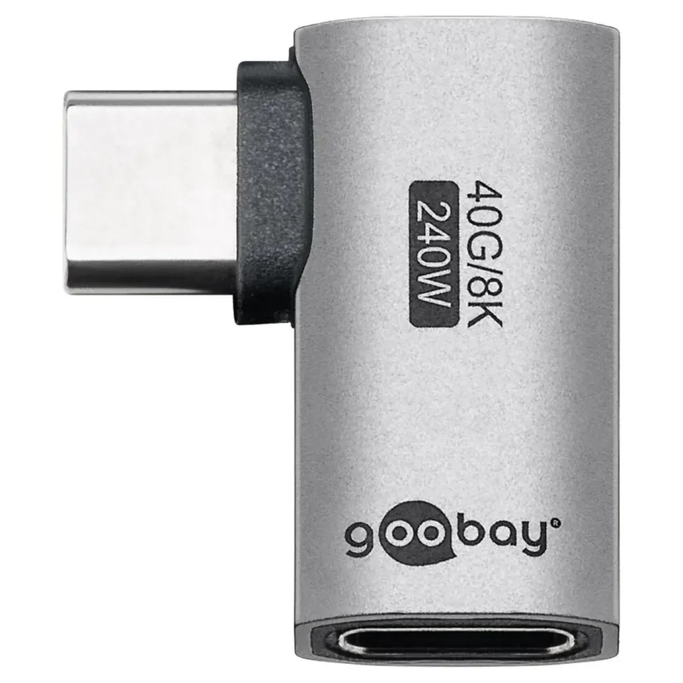 USB-C-adapter med 90° horisontell vinkel – USB4