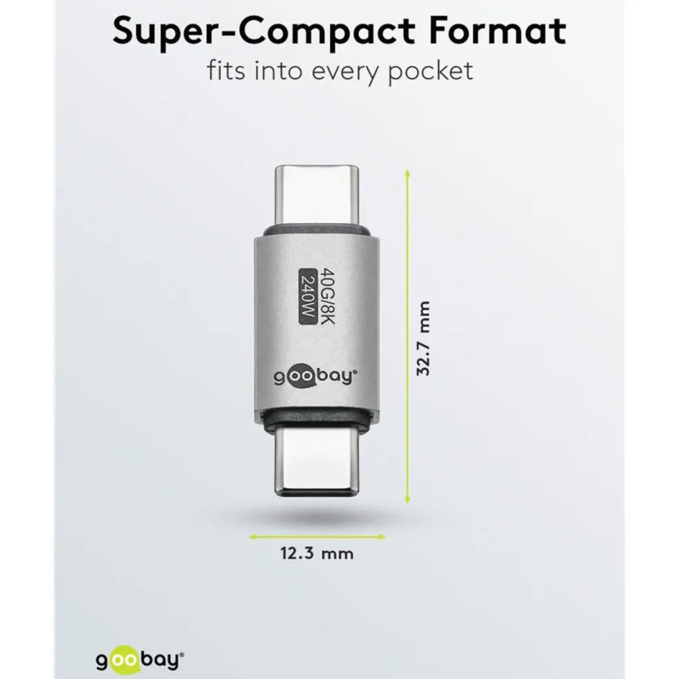 USB-C-adapter rak, USB4, 40 Gbit/s, 240 W