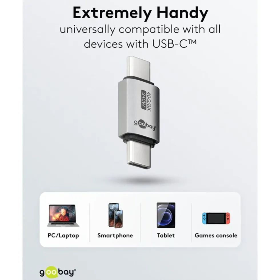 USB-C-adapter rak, USB4, 40 Gbit/s, 240 W