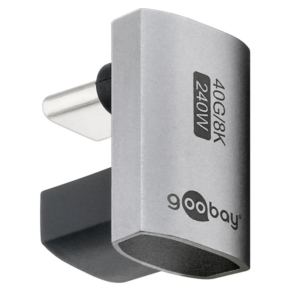 USB-C-adapter 180° U-formad med USB4-stöd
