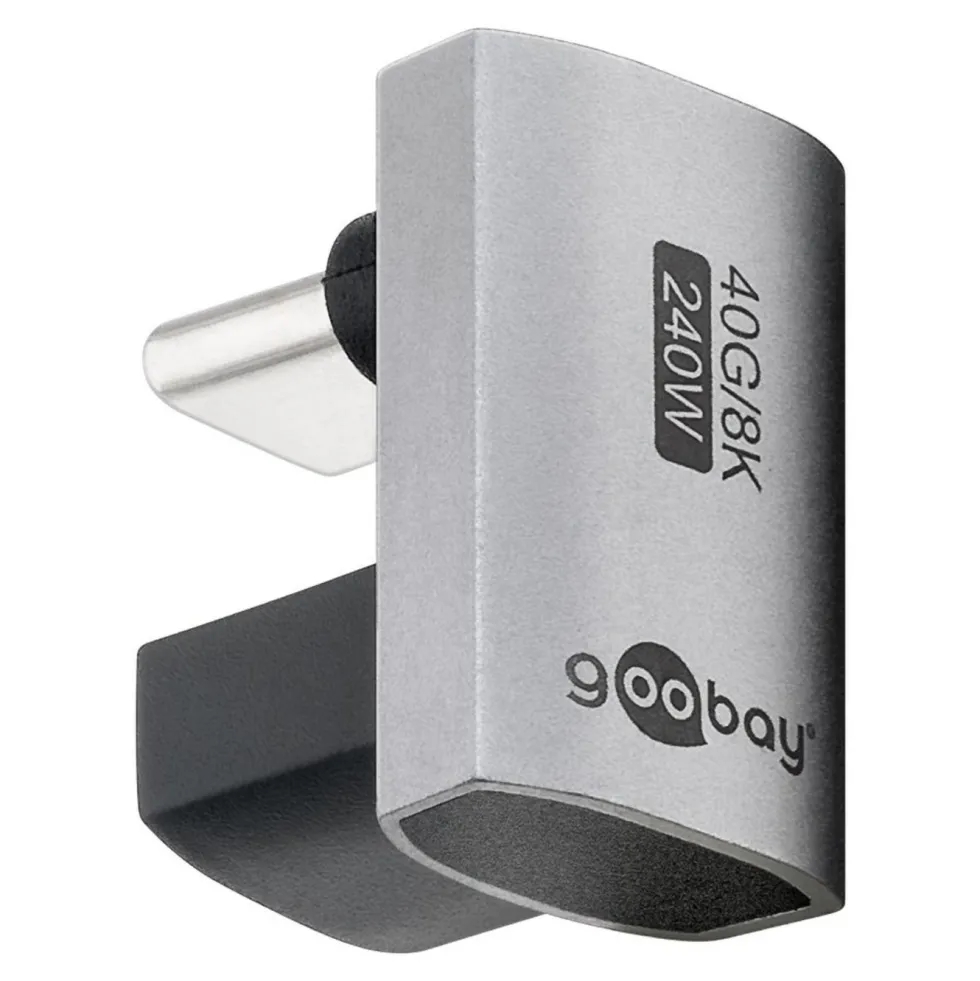 USB-C-adapter 180° U-formad med USB4-stöd