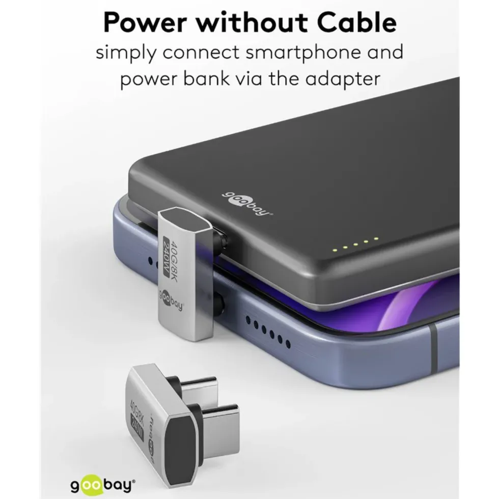 USB-C-adapter 180° U-form med USB4