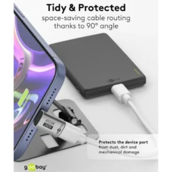 USB-C-adapter 90° vinklad med USB4-stöd