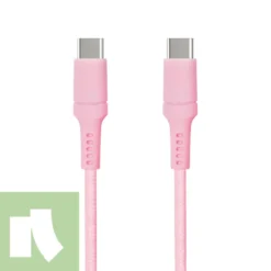 USB-C till USB-C 0,5 m Rosa