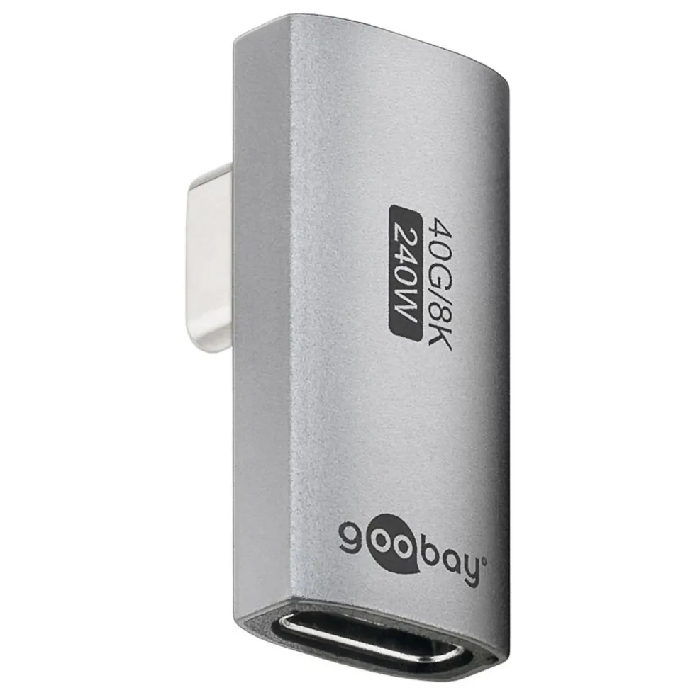 USB-C-vinkeladapter 90° med USB4-stöd