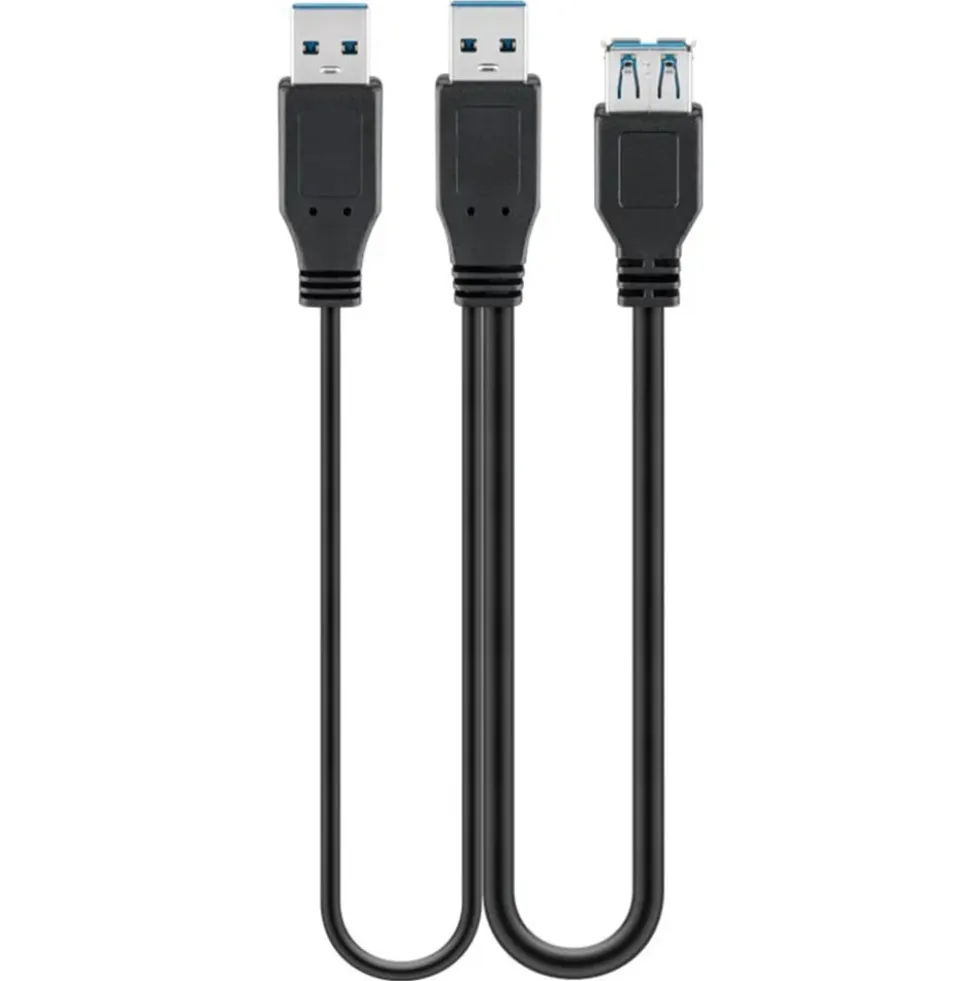 USB 5 Gb/s-adapter med extra ström-matning