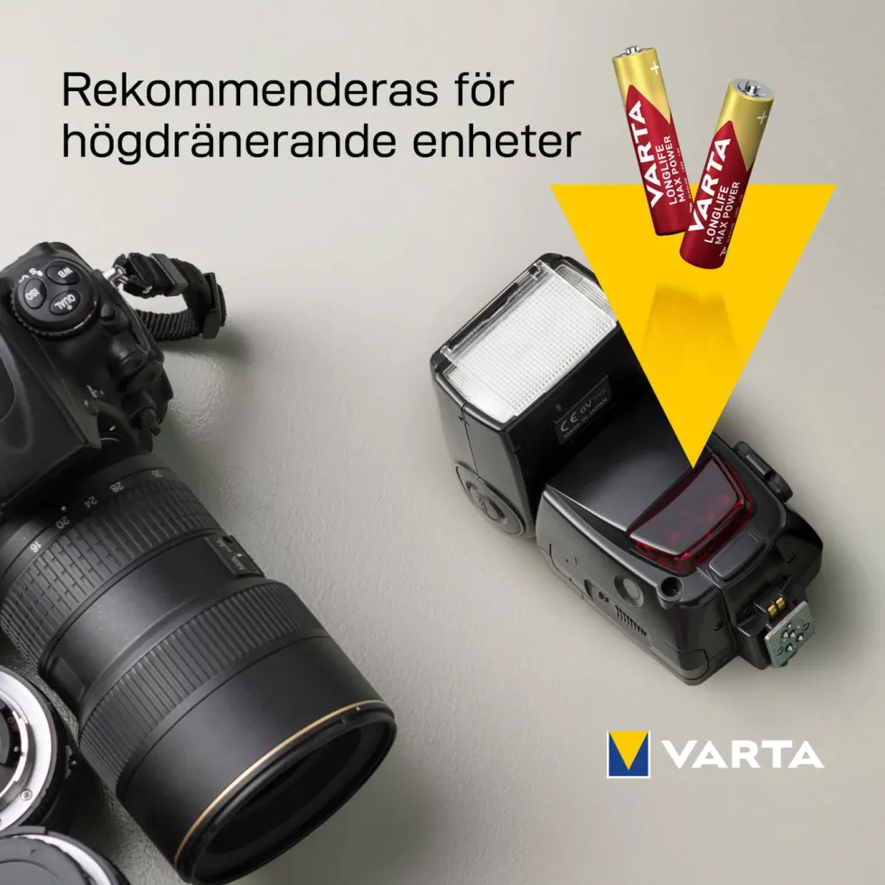 Varta Longlife Max Power AAA-batterier 4-pack