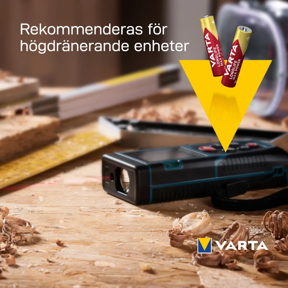 Varta Longlife Max Power AAA-batterier 4-pack