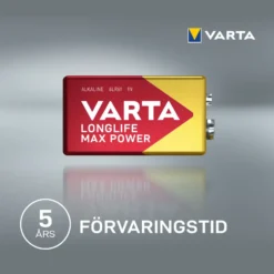 Varta Longlife Power Alkaliskt 9 V-batteri 1-pack
