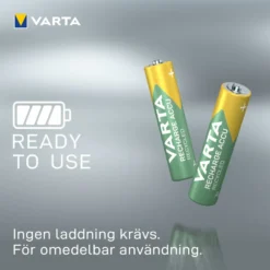 Varta Recharge Recycled AAA-batterier 800 mAh 4-pack