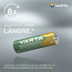 Varta Recharge Recycled AA-batterier 2100 mAh 4-pack