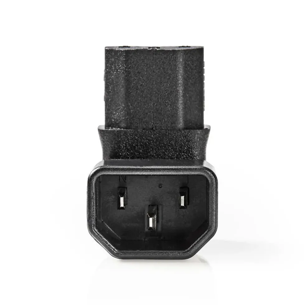 Vinkeladapter C13 90° Nedåtvinklad