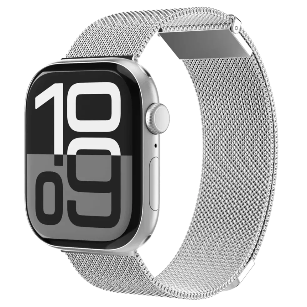 Vonmählen Milanese Loop 2 till Apple Watch 44/45/46/49 mm Silver