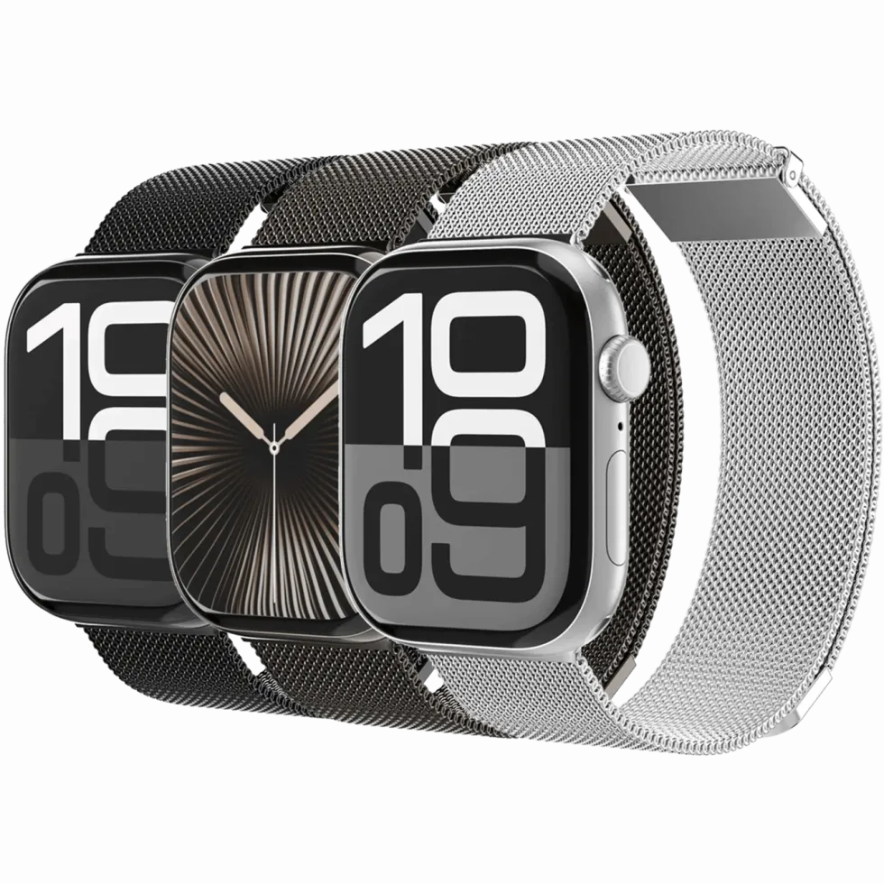 Vonmählen Milanese Loop 2 till Apple Watch 44/45/46/49 mm Silver