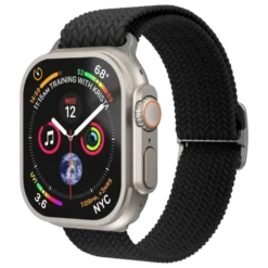 Vonmählen Woven Loop flätat armband till Apple Watch 40/41/42 mm Black