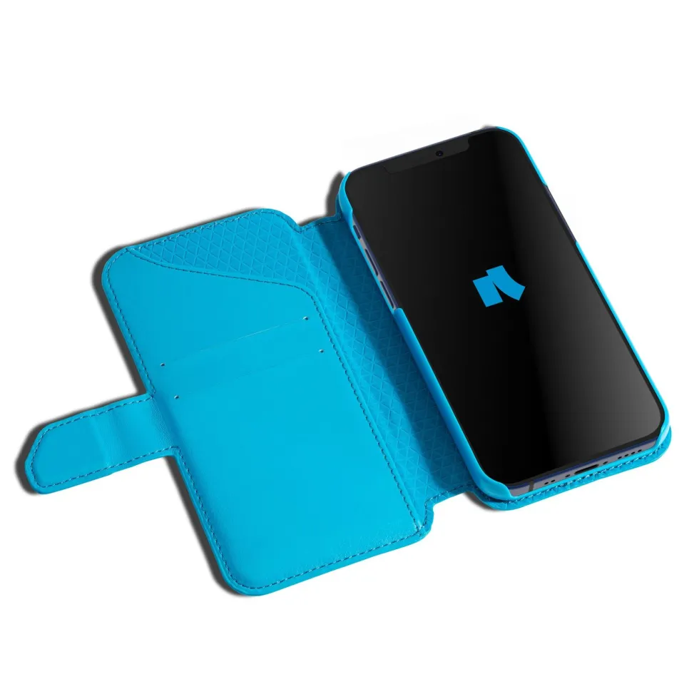 Wallet Case Solo 502 till iPhone 12 mini Blå