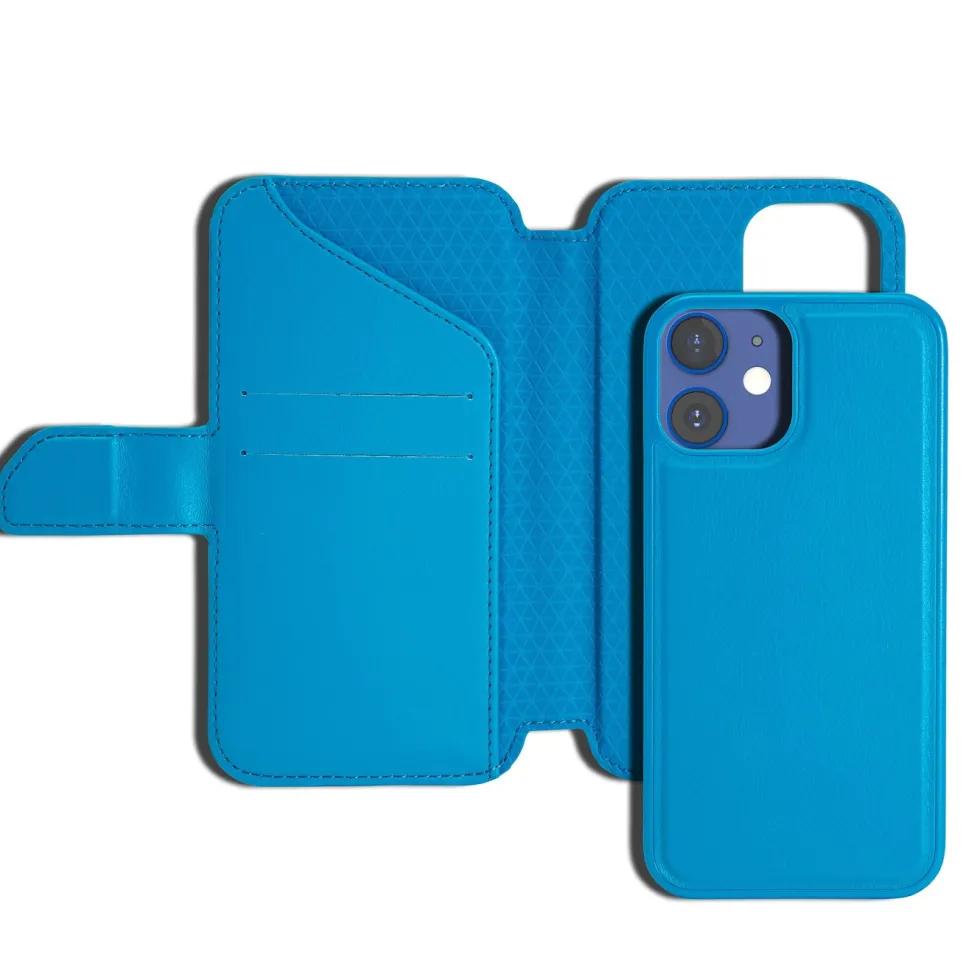Wallet Case Solo 502 till iPhone 12 mini Blå