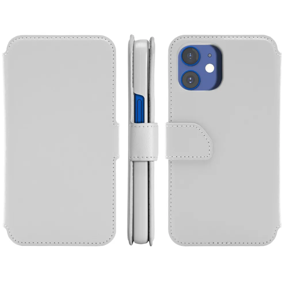 Wallet Case Solo 502 till iPhone 12 mini Grå