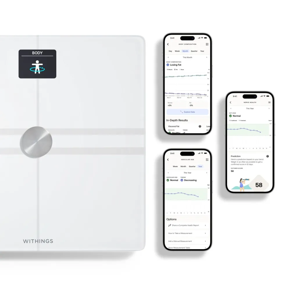 Withings Body Comp Personvåg med wifi Vit