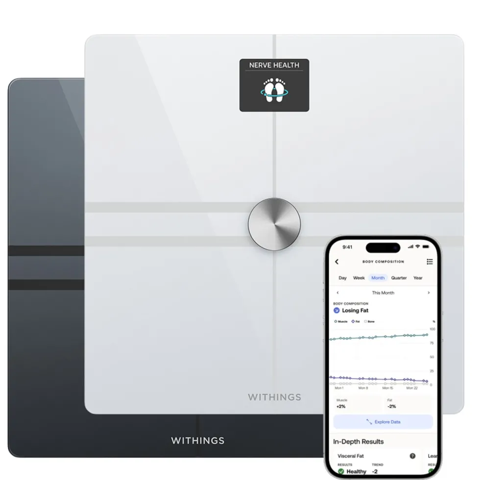 Withings Body Comp Personvåg med wifi Vit