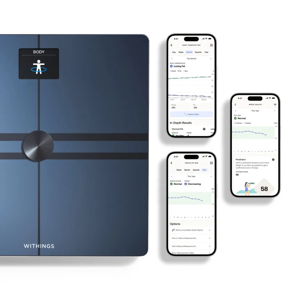 Withings Body Comp Personvåg med wifi Svart