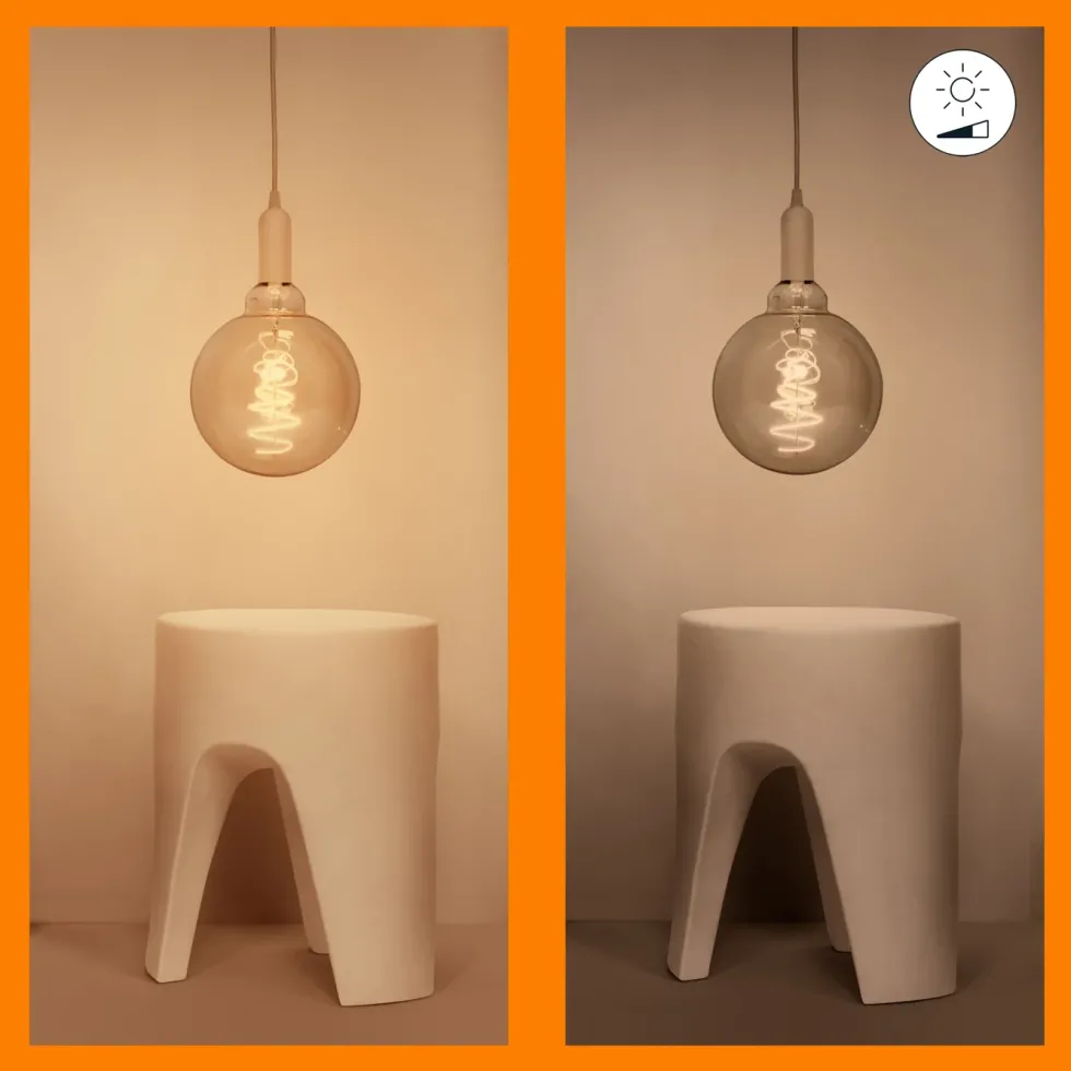 WiZ Amber Filament G200 Smart LED-lampa E27 390 lm