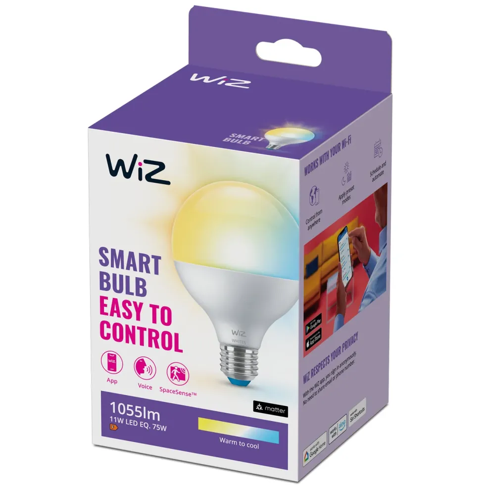 WiZ G95 Smart LED-lampa E27 1055 lm
