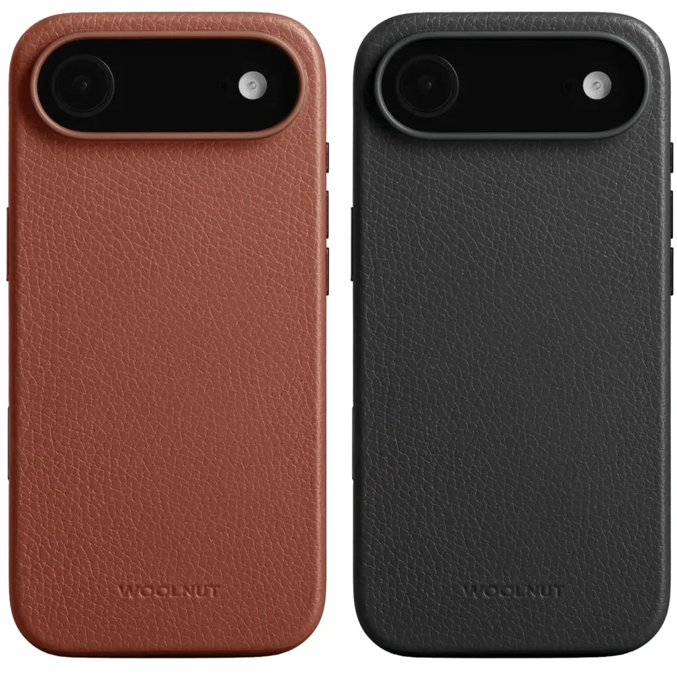 WOOLNUT Läderfodral för iPhone Air Cognac