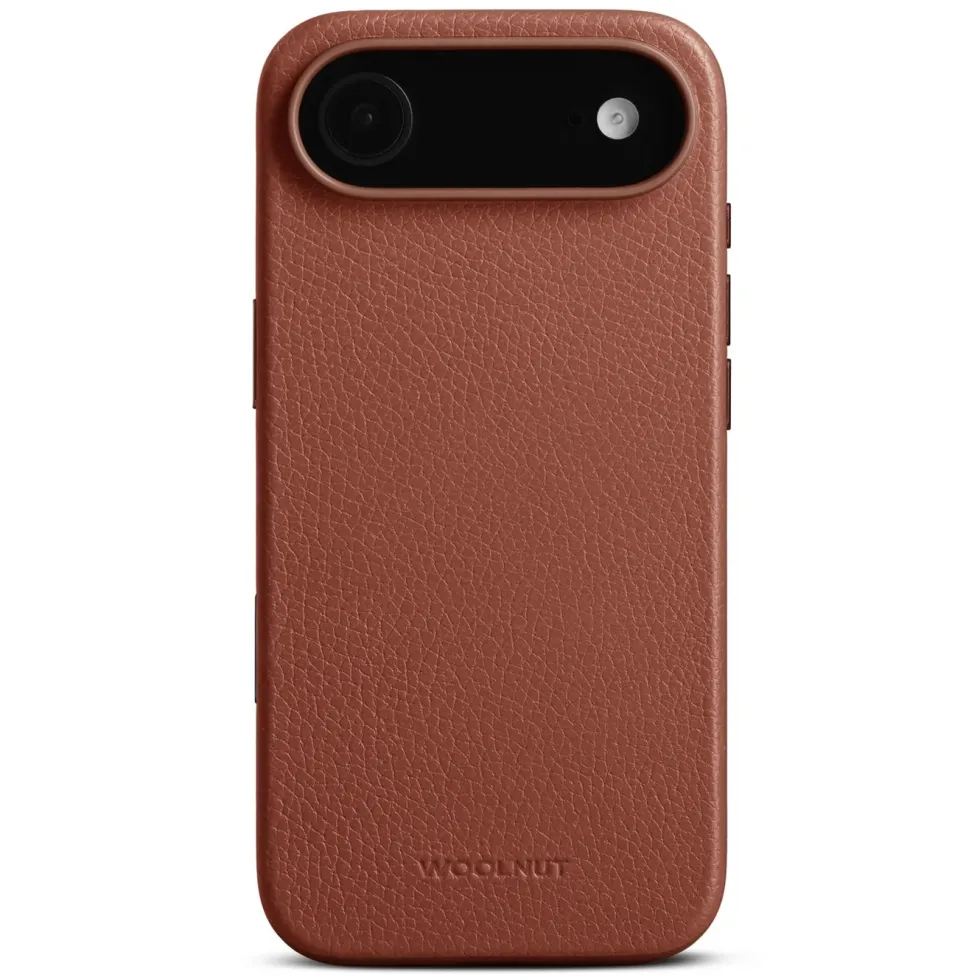 WOOLNUT Läderfodral för iPhone Air Cognac