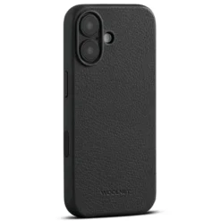 WOOLNUT Läderfodral för iPhone 17 Svart