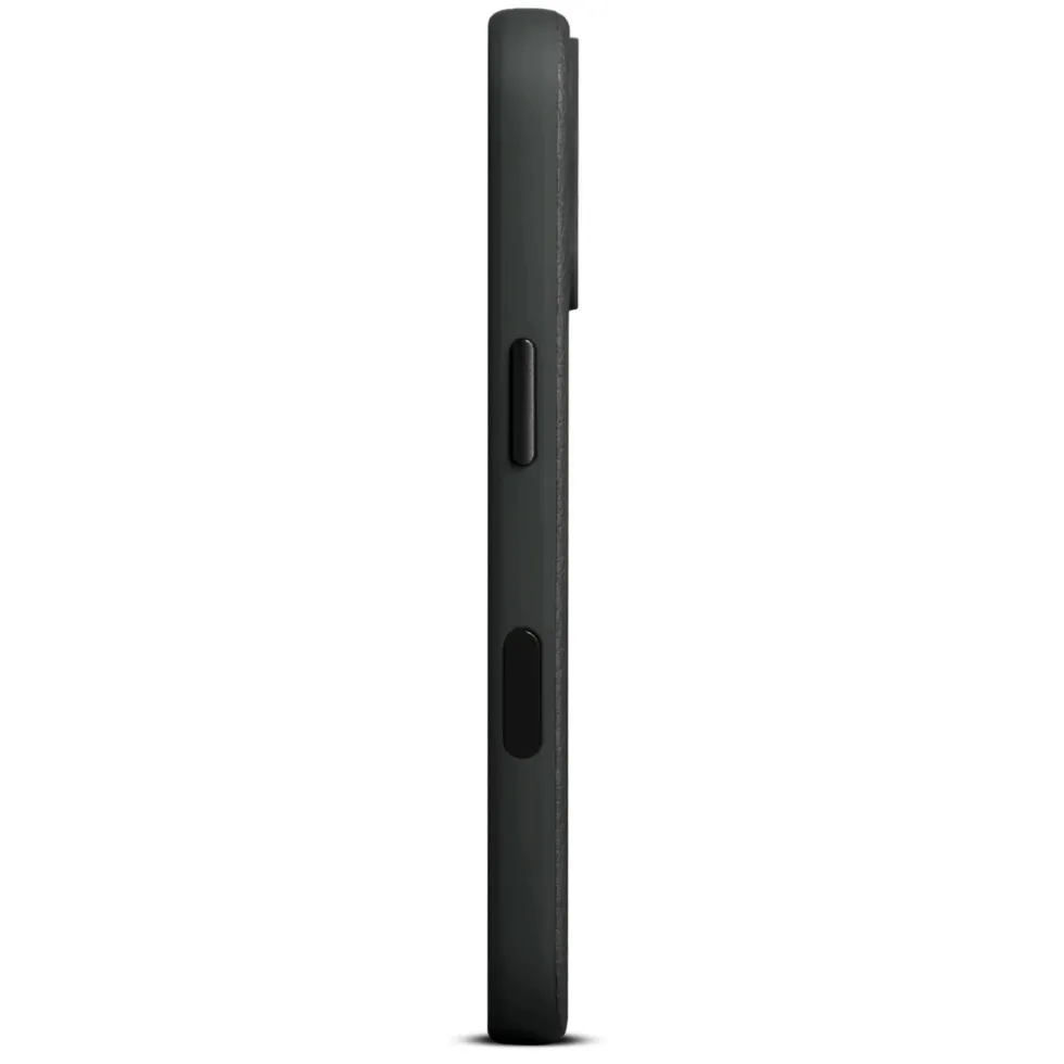 WOOLNUT Läderfodral för iPhone 17 Svart