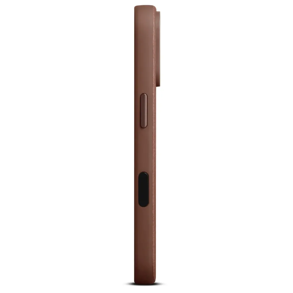 WOOLNUT Läderfodral för iPhone 17 Pro Cognac