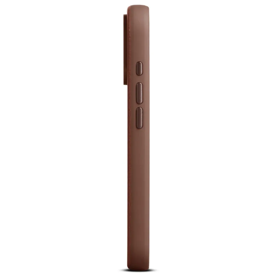 WOOLNUT Läderfodral för iPhone 17 Pro Cognac