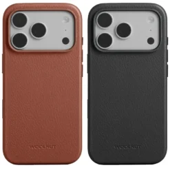 WOOLNUT Läderfodral för iPhone 17 Pro Cognac