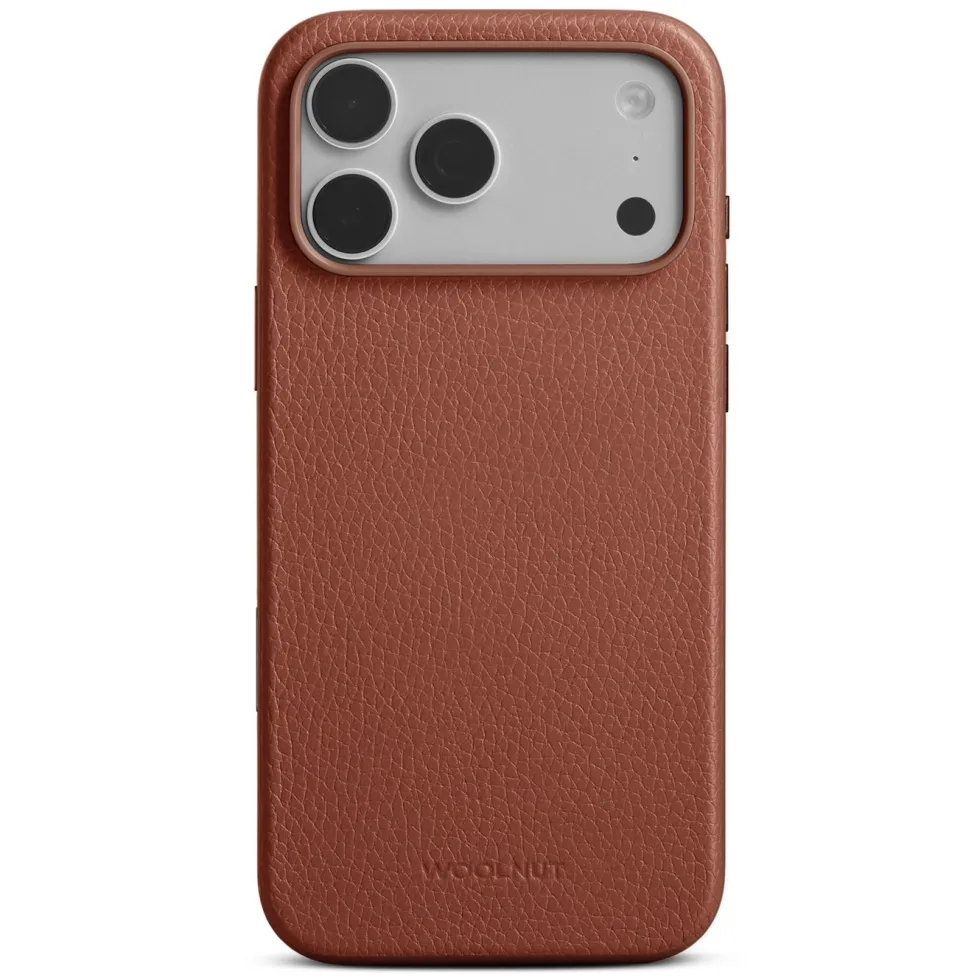 WOOLNUT Läderfodral för iPhone 17 Pro Max Cognac